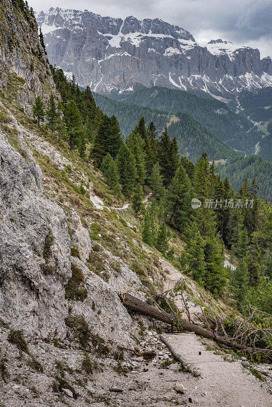 从Dolomites的Monte Stevia观看